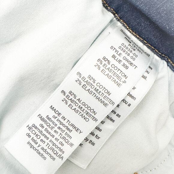 Good American Good Waist Blue309 GW067T Dark Wash Denim Jeans Size 20 - Picture 7 of 8